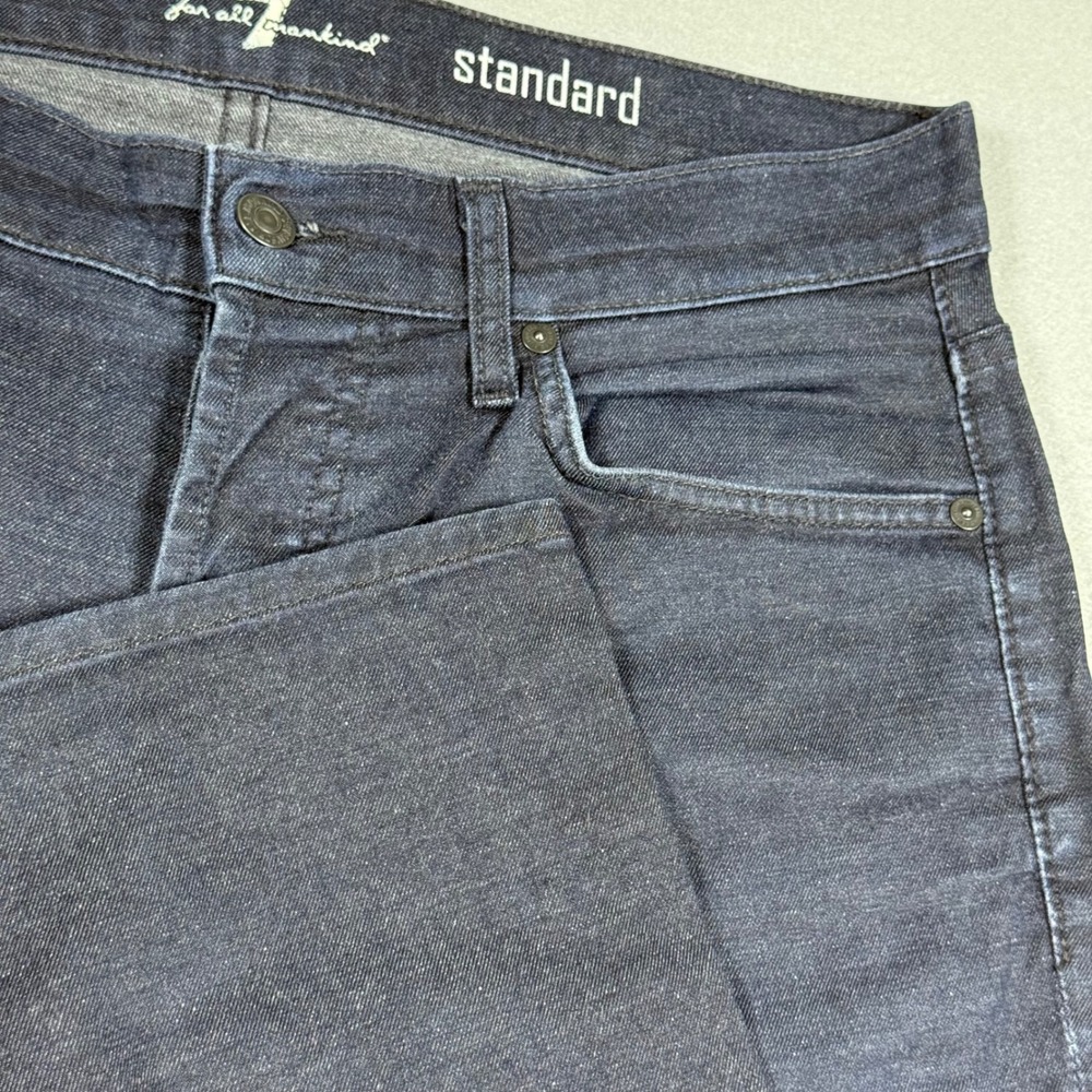 7 For All Mankind Standard Straight Leg Dark Wash Jeans Mens 32